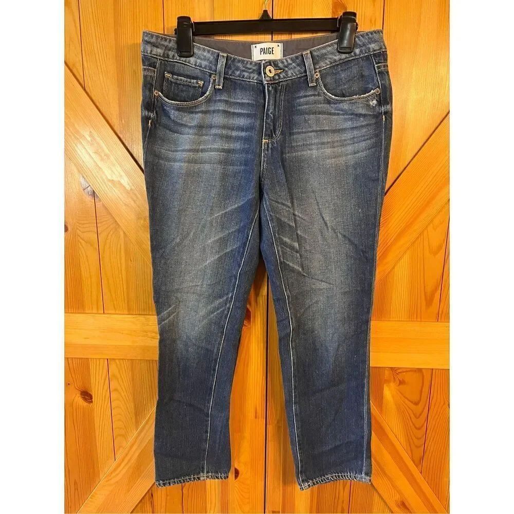 Paige Jimmy Jimmy Crop Jeans Women's Size 27 distressed (3581)
